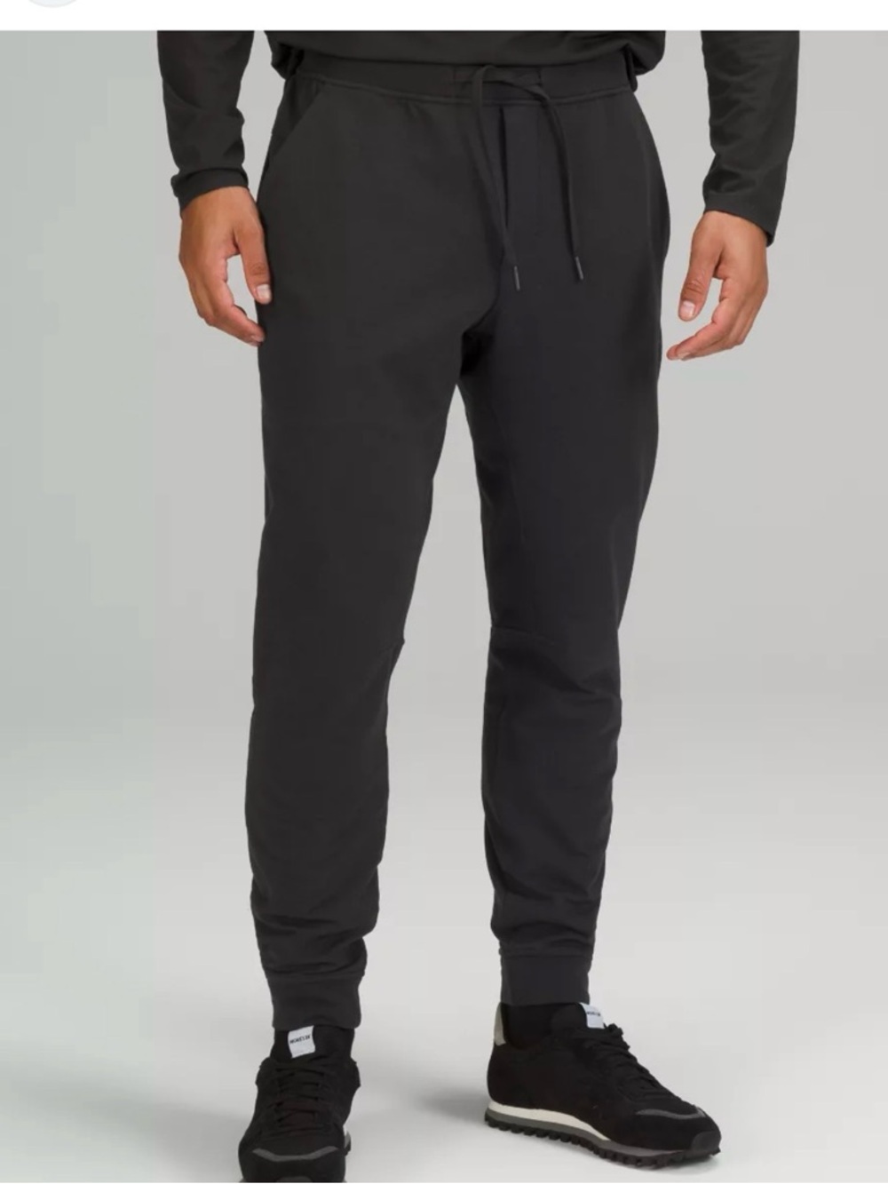 lululemon athletica Men’s Black Tapered Sweatpants